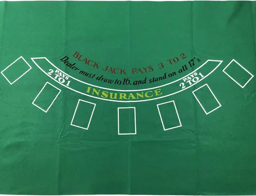 Miniatura 4 de Juego de mesa de ruleta de fieltro – 36 x 72 pulgadas, rectangular, estilo Las Vegas, color verde, para póquer, ideal para juegos de póquer, eventos