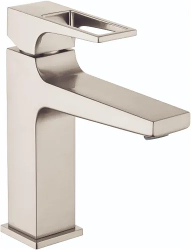 hansgrohe Metropol 74506821 - Grifo moderno para lavabo de baño de bajo flujo con 1 manija y 1 manija de 1 7 pulgadas de alto en níquel cepillado,
