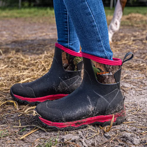 Miniatura 7 de HISEA Excursion Pro - Botas de goma para mujer, impermeables, aisladas, antideslizantes, para exteriores