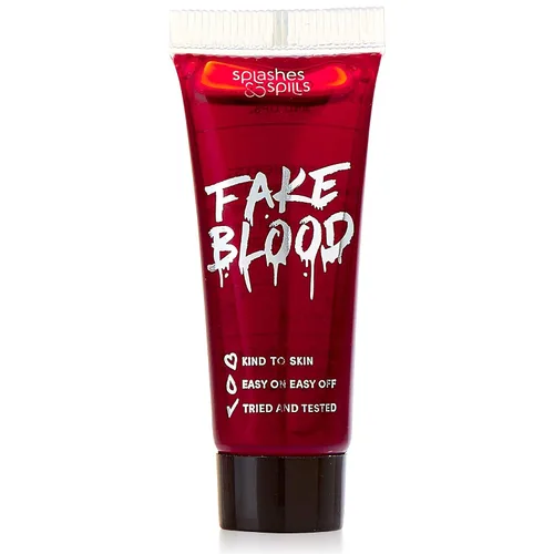 Sangre falsa realista, pintura facial y corporal, disfraz y maquillaje de disfraces por Splashes & Spills, fórmula nueva y mejorada (0.3 fl oz)
