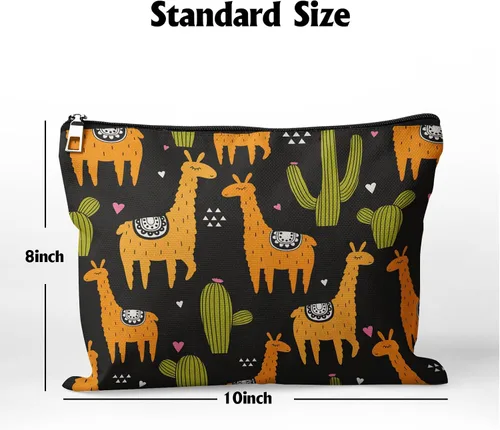 Miniatura 3 de Bolsa de maquillaje para mujer, Corazones de cactus de alpaca