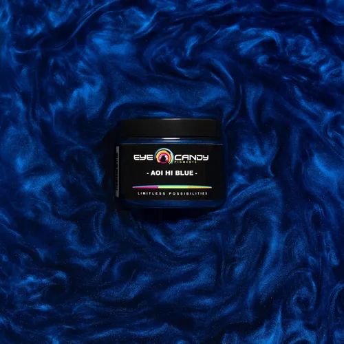 Miniatura 3 de Pigmentos Eye Candy Polvo de Mica Azul Premium - Aoi Hi Blue (50gr) - para Epoxi, Resina, Jabón, Pintura, Carpintería, Vaciado de Acrílico, Bombas
