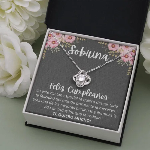 Miniatura 4 de Regalo de Cumpleaños Para Sobrina, Feliz Cumpleaños Sobrina, Mejor Regalo Para Mi Sobrina, Regalo para sobrina, Español, Collar Para Mujer, Collar