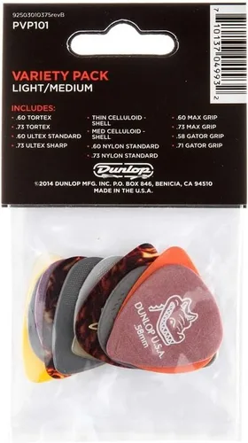 Miniatura 4 de Paquete variado de 12 púas Dunlop PVP101, Colores Variados