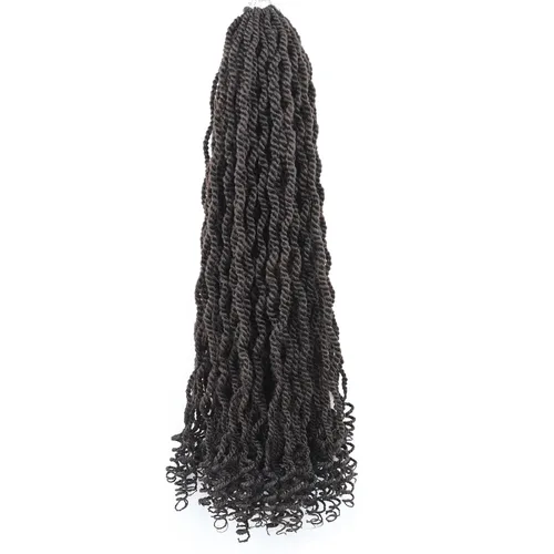 Miniatura 54 de Cabello rubio de ganchillo para mujeres negras, trenzas senegalesas onduladas de ganchillo de 12 pulgadas, trenzas kinky de ganchillo cortas 27613
