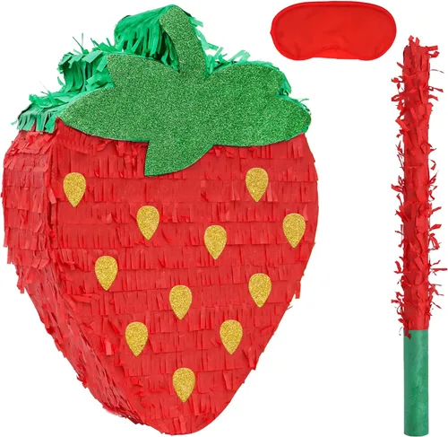 Miniatura 12 de Paquete de piñata de baloncesto de Birchio con venda y bate (13 x 13 x 4 Pulgadas), piñata de balón de fútbol para fiesta de cumpleaños de niños