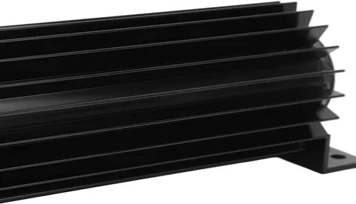 Miniatura 6 de Aramox Enfriador de doble canal de transmisión de 12 pulgadas con aletas de aluminio anodizado de transmisión de doble paso, disipador de calor