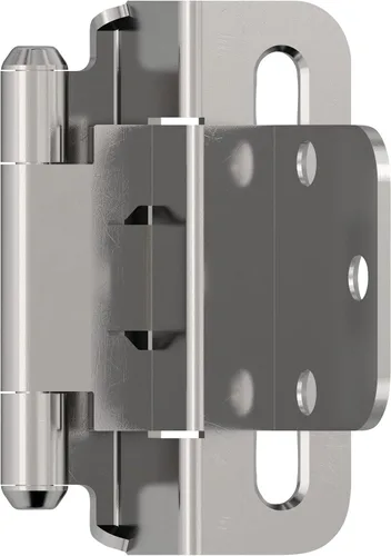 Miniatura 12 de Amerock BPR7540BB Bisagra de gabinete 1/2 pulg (13 mm) superpuesta de cierre automático de envoltura completa de latón pulido para puerta