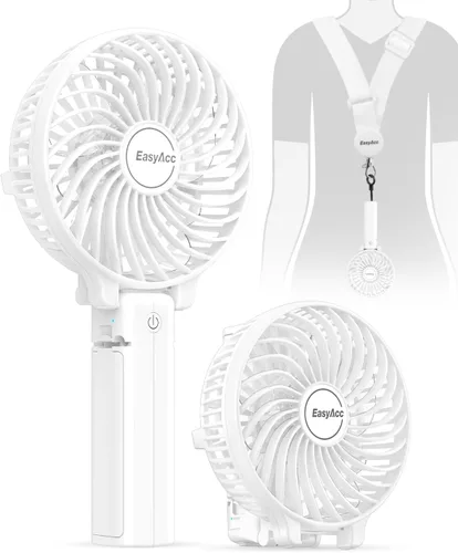 Miniatura 17 de EasyAcc Mini ventilador de mano, ventilador de enfriamiento personal plegable ventilador de escritorio USB ventilador de mesa pequeño portátil