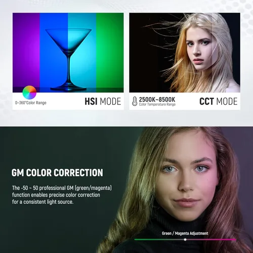 Miniatura 4 de NEEWER RGB1200 Panel de iluminación de vídeo LED RGB con control APP/2.4G, iluminación de fotografía de estudio de 60W 22000Lux@0.5m/1%