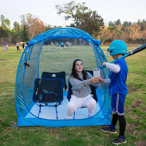 Miniatura 15 de All Weather Proof Pod Sports Tent,Outdoor Weather Tent Sports Pod Pop Up Shelter with Sealed Floor,Clear Tent for Sport Event,Camping,Fishing 8
