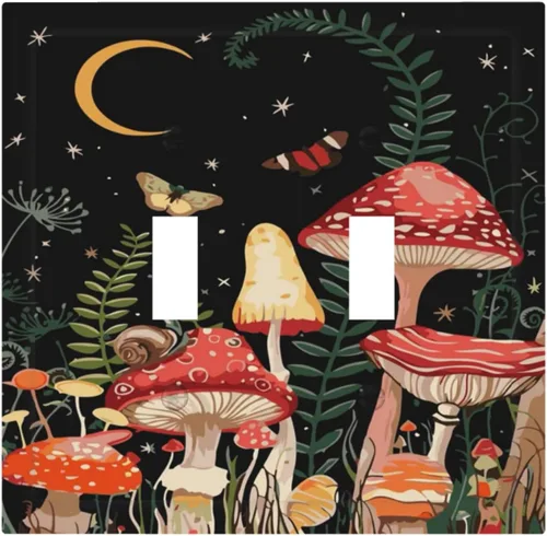 Miniatura 89 de Hojas de eucalipto, vegetación, flores de vid, sencillez, cubiertas decorativas de salida de 1 pandilla, placa de pared para interruptor de luz