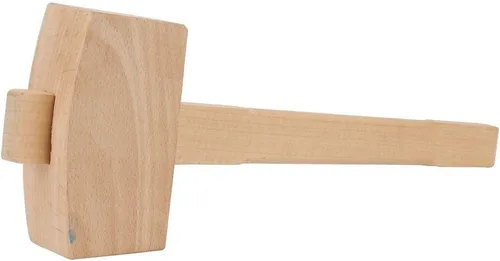Miniatura 6 de Mazo de madera, Martillo de madera profesional de carpintería de madera para golpear la herramienta de carpintería Martillo de haya mango de madera