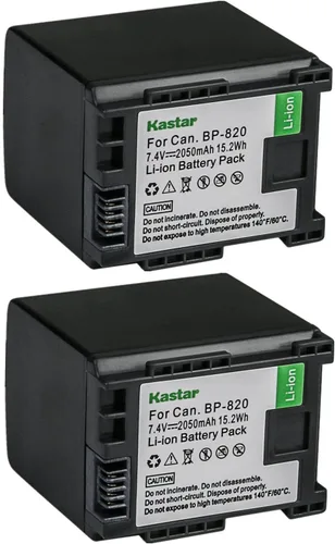 Miniatura 4 de Kastar Paquete de 1 batería de repuesto BP-820 para cámaras Canon XA60, Canon XA65, Canon XA70, Canon XA75, Canon VIXIA HF G70