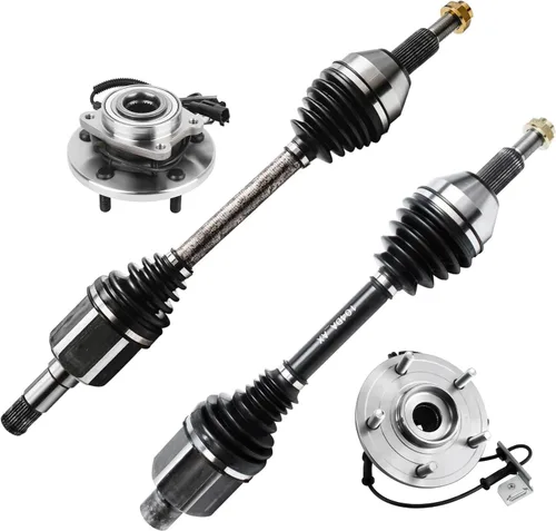 Miniatura 62 de Detroit Axle - Kit de nudillos de dirección delantera izquierda para Ford Edge Lincoln MKX 07-10, cojinete de rueda del lado del conductor, nudillo