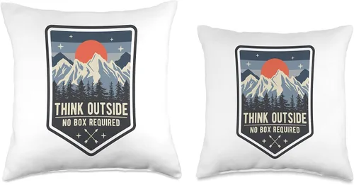 Miniatura 3 de Smarty Pants Designs Think Outside No requiere caja, senderismo, camping, almohada al aire libre, 16.0 x 16.0 in, multicolor