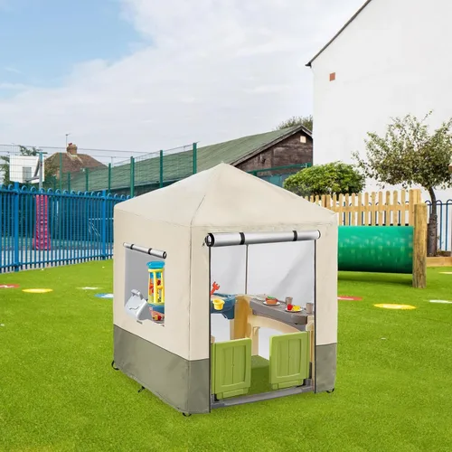 Miniatura 7 de Funda para casa de juegos para niños al aire libre, cubiertas de casa de juegos resistentes e impermeables de 600D, 142 cm de ancho x 142 cm