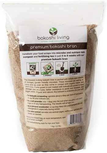 Miniatura 6 de Kit de iniciación de compostaje Bokashi prémium (incluye 1 contenedor Bokashi, 2.2 libras de salvado Bokashi e instrucciones completas)
