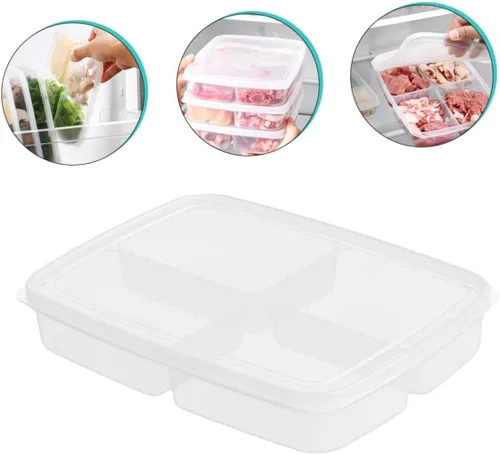 Miniatura 7 de UPKOCH Caja de alimentos de mantenimiento fresco, contenedor de almacenamiento compacto para nevera con tapa para frutas, verduras y carne