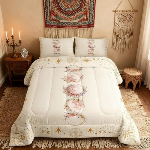 Miniatura 27 de Juego de edredón de pavo real en acuarela tamaño King, elegante y hermoso juego de ropa de cama edredón de plumas azules de 3 piezas para niños