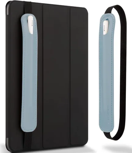 Miniatura 15 de Goospery Soporte para lápices compatible con Apple Pencil (1ª y 2ª generación) Funda de piel sintética, accesorios de bolsillo, banda elástica, Negro