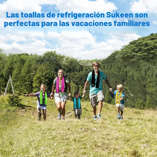 Miniatura 9 de Sukeen Paquete de 4 toallas refrescantes (40 x 12 pulgadas), toalla de microfibra suave y transpirable para yoga, deporte, correr, gimnasio, Negro