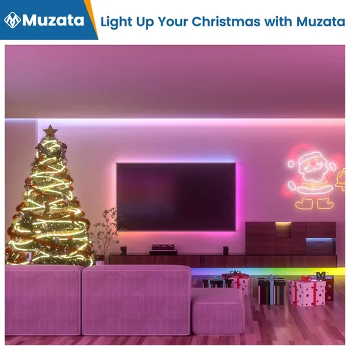 Miniatura 3 de Muzata Paquete de 10 canales LED de tamaño grande de 3.3 pies/3.3 ft, canal difusor de tira LED negro con cubierta difusora blanca esmerilada