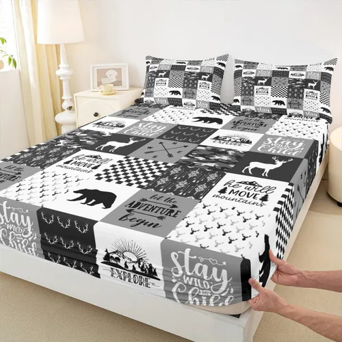 Miniatura 13 de Juego de sábanas bajeras para niños de Red Race Car tamaño individual, juego de ropa de cama con bandera de carreras de deportes extremos