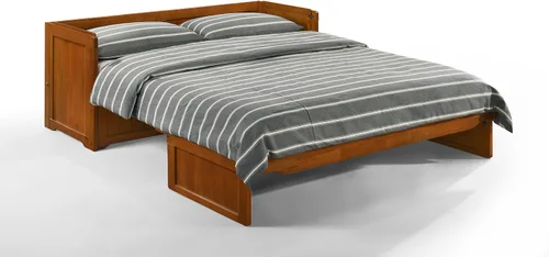 Miniatura 5 de NIGHT & DAY Cubo premontado gabinete Murphy cama, Beadboard Cherry