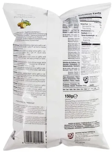 Miniatura 3 de Torres - Patatas fritas de patatas fritas de hierba de foie, 1.76 oz (50 g) (3 unidades) Ligero y crujiente con sabores atrevidos Bocadillo