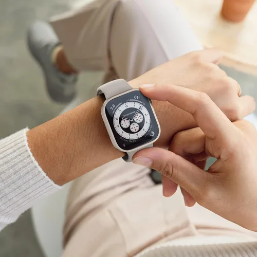 Miniatura 7 de Paquete de 4 fundas impermeables compatibles con Apple Watch de 1.732 pulgadas (1.732 in) Series 6/5/4/SE con protector de pantalla de vidrio