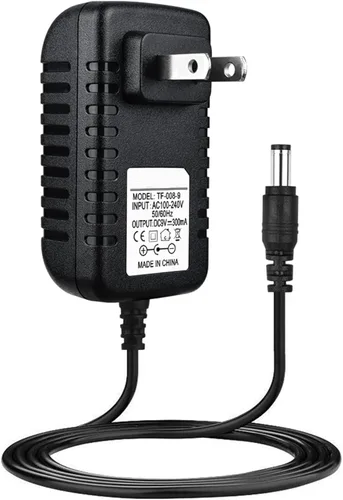 9V 0.3A Adaptador de CA 100V-240V Cargador de fuente de alimentación con enchufe 0.217 in x 0.098 in (centro negativo)