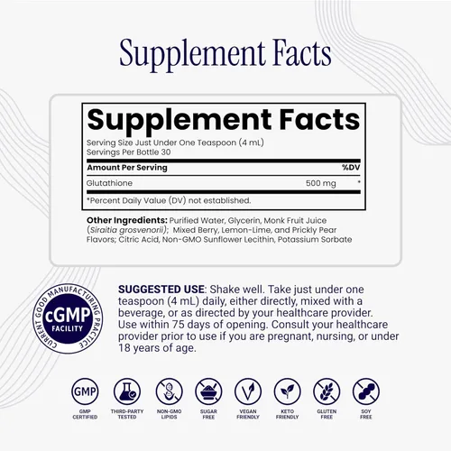Miniatura 3 de Rho Nutrition Glutatión liposomal: suplemento líquido de glutatión de ultra alta absorción, apoya la desintoxicación natural, el sistema