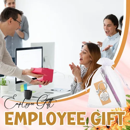 Miniatura 6 de Lincia Juego de 20 bolígrafos de regalo de agradecimiento, 20 bolígrafos inspiradores, 20 llaveros de acero inoxidable y 20 bolsas de organza, 20