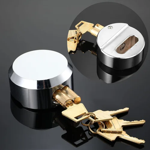 Miniatura 4 de Hotop 2 candados de grillete oculto, bloqueo de disco con llave igual para remolque, candados de 2-7/8 pulgadas, candados ocultos resistentes con 4