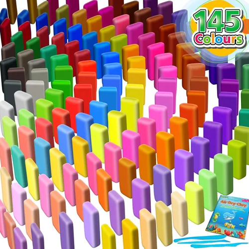 Miniatura 2 de YOPINSAND Arcilla seca al aire 145 colores, arcilla para modelar para niños, juguete mágico de moldeo de bricolaje con herramientas, regalo para 135