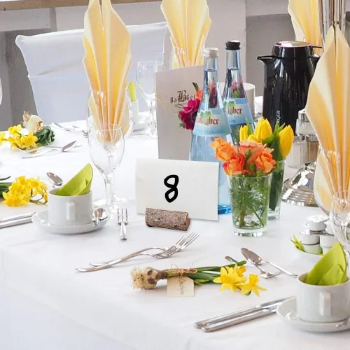 Miniatura 6 de Soporte rústico de madera real para tarjetas, soporte para números de mesa, soporte para notas, tarjeta, foto foto nota, soporte para clip