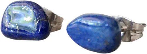 Miniatura 25 de Pendientes de tuerca de cristal de piedra natal aleternativa para mujer y hombre