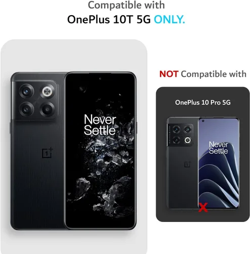 Miniatura 2 de TUDIA DualShield Grip - Funda diseñada para OnePlus10T 5G, [MergeGrip] protección delgada de doble capa de grado militar a prueba de golpes