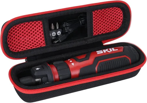 Miniatura 7 de Aenllosi Estuche rígido compatible con destornillador inalámbrico recargable SKIL de 4 V con pulsera magnética y eje hexagonal flexible
