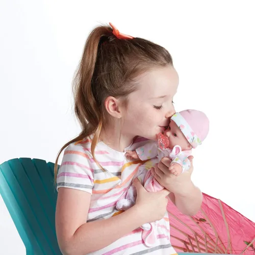 Miniatura 3 de JC Toys - Juego de regalo de estuche de viaje La Baby Muñeca de bebé caucásica de cuerpo suave pequeño de 11 pulgadas Lavable Lindo atuendo