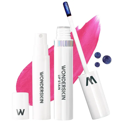 Miniatura 22 de Wonderskin Wonder Blading Mancha de Labios Todo el Día Mascarilla Despegable y Kit Revelador - Tinte de Labios Nude Duradero e Impermeable, Kit