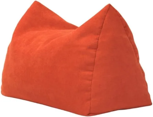 Miniatura 8 de Sillón puf, asiento suave para el suelo, reposapiés acolchado, otomana de relleno de gránulos EPP, cómoda silla de sofá para sala de estar, balcón