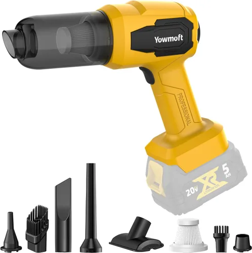 Miniatura 8 de Aspiradora de mano inalámbrica para automóvil con succión fuerte de 21000Pa, kit de aspiradora portátil inalámbrica y soplador 3 en 1 con motor sin