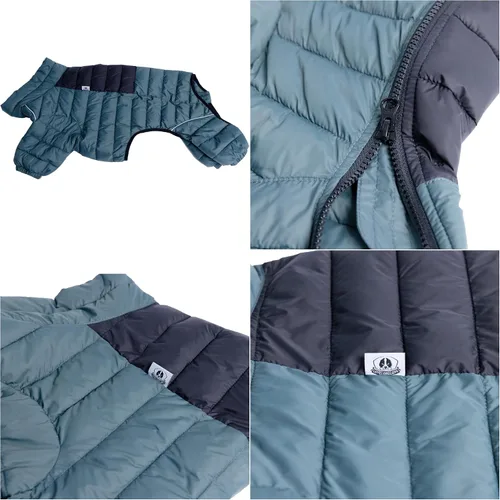 Miniatura 3 de ArmyGreen Abrigo para Perros - Chaleco reflectante cálido para perros pequeños, medianos y grandes, impermeable, resistente al viento, con Verde