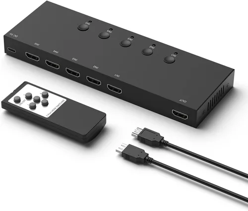 Miniatura 12 de Conmutador HDMI 2.1 Bidireccional Ultra HD 8K Interruptor HDMI 2 en 1 Salida/ 1 en 2 Salida Conmutador HDMI Compatible con 8K@60Hz/ 4K@120Hz 48Gbps