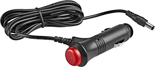Anina Adaptador de encendedor de cigarrillos de automóvil de 0.217 x 0.083 in con botón de interruptor, 6.5 pies 12 V-24 V macho encendedor de