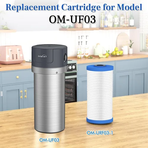 Miniatura 8 de Filtro de agua para toda la casa, carcasa de filtro de acero inoxidable, filtro de sedimentos de 10 x 4.5 pulgadas, sistema de prefiltración
