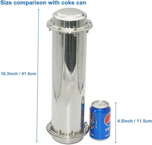 Miniatura 3 de Time Capsule - Contenedor de cápsula de acero inoxidable anticorrosión, resistente al agua, contenedor de bloqueo duradero para regalo de graduación