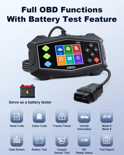 Miniatura 2 de Herramienta de diagnóstico OBD2, escáner OBD2 profesional ZEXMTE con flujo de datos, modo 6, modo 8 y preparación I/M, lector de código mejorado